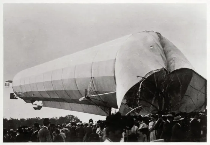 Framed Print : Zeppelin LZ 5 at Goeppingen, Germany, 1909 (1933) Framed Print : Zeppelin LZ 5 at Goeppingen, Germany, 1909 (1933)