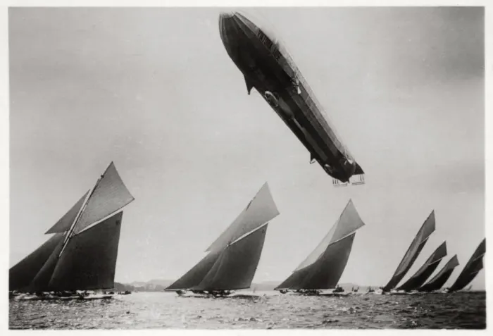 Framed Print : Zeppelin LZ11 Viktoria Luise in flight during the Kiel Regatta, Germany, 1912 (1933) Framed Print : Zeppelin LZ11 Viktoria Luise in flight during the Kiel Regatta, Germany, 1912 (1933)