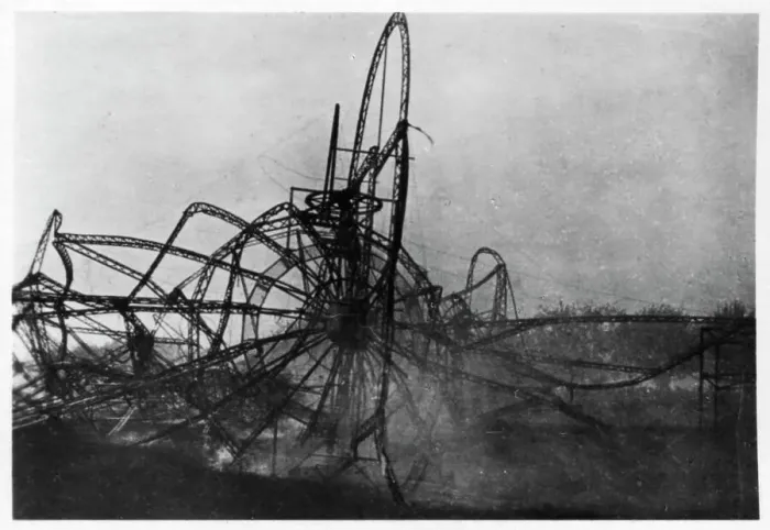 Framed Print : Zeppelin LZ4 after the Echterdingen disaster, Germany, 1908 (1933) Framed Print : Zeppelin LZ4 after the Echterdingen disaster, Germany, 1908 (1933)