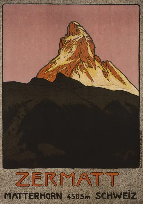 Framed Print : Zermatt, 1908. Artist: Cardinaux, Emil (1877-1936) Framed Print : Zermatt, 1908. Artist: Cardinaux, Emil (1877-1936)