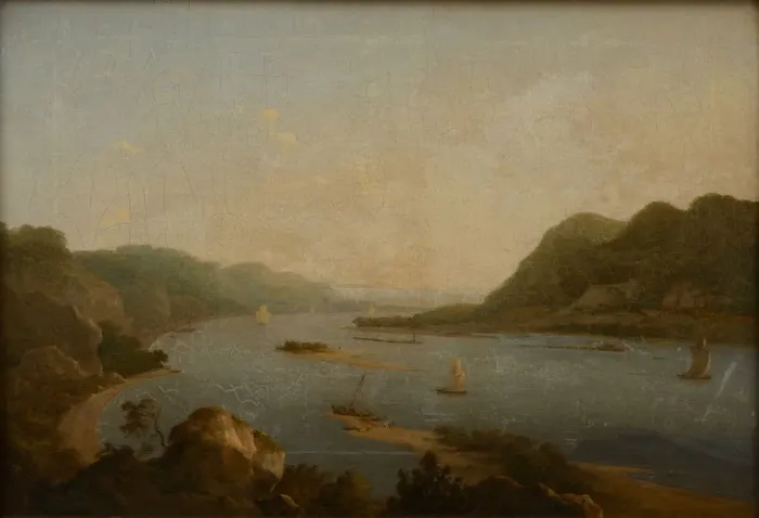 Framed Print : Zhiguli on the Volga River, First half of the 19th cent