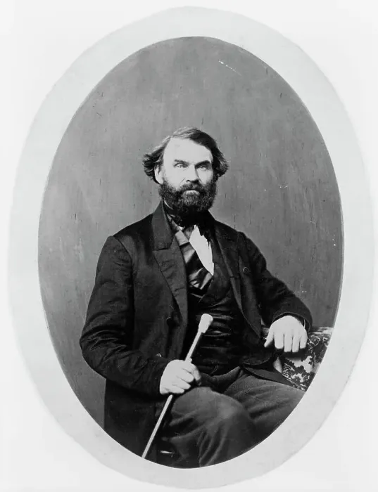 Framed Print : Zina Hitchcock Benjamin, Frances Benjamin Johnston's maternal grandfather... between 1850 and 1865. Creator: Unknown Framed Print : Zina Hitchcock Benjamin, Frances Benjamin Johnston's maternal grandfather... between 1850 and 1865. Creator: Unknown