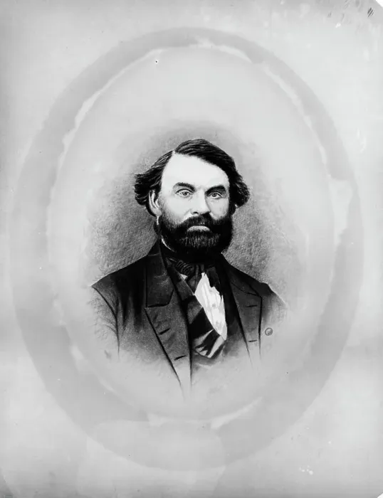 Framed Print : Zina Hitchcock Benjamin, Frances Benjamin Johnston's maternal grandfather... between 1850 and 1880. Creator: Unknown Framed Print : Zina Hitchcock Benjamin, Frances Benjamin Johnston's maternal grandfather... between 1850 and 1880. Creator: Unknown