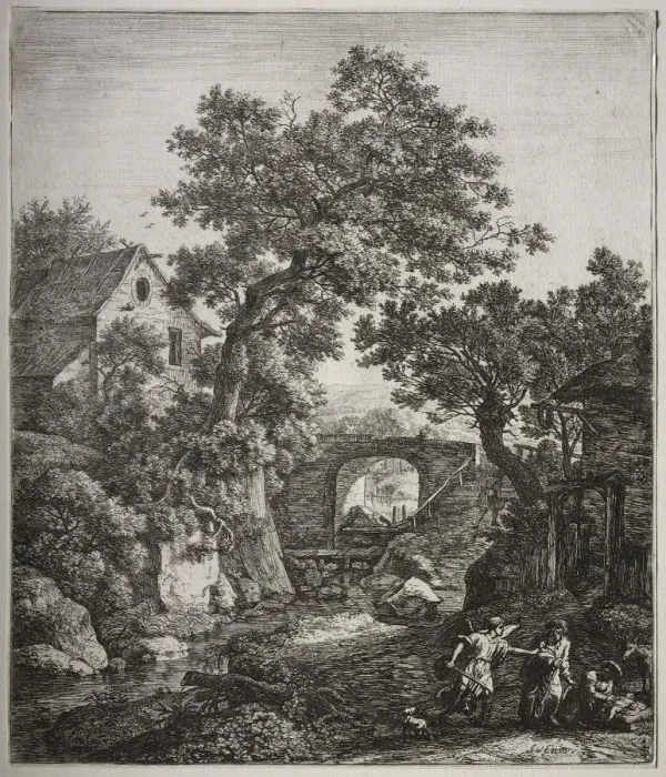 Framed Print : Zipporah circumcising Her Son. Creator: Anthonie Waterloo (Dutch, 1609 / 10-1690) Framed Print : Zipporah circumcising Her Son. Creator: Anthonie Waterloo (Dutch, 1609 / 10-1690)