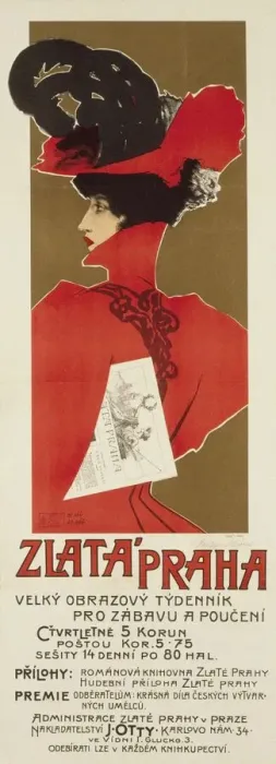 Framed Print : Zlata Praha, 1898. Artist: Oliva, Vaclav (1861-1928) Framed Print : Zlata Praha, 1898. Artist: Oliva, Vaclav (1861-1928)