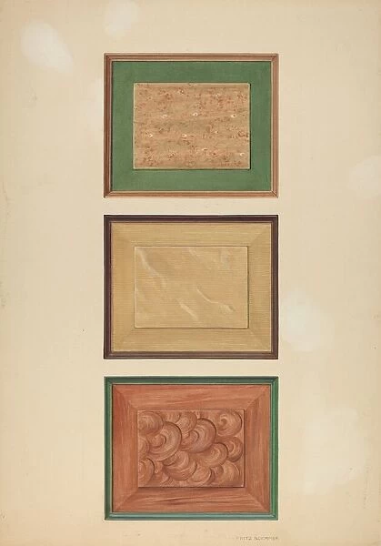 Zoar Door Panels, c. 1937. Creator: Fritz Boehmer