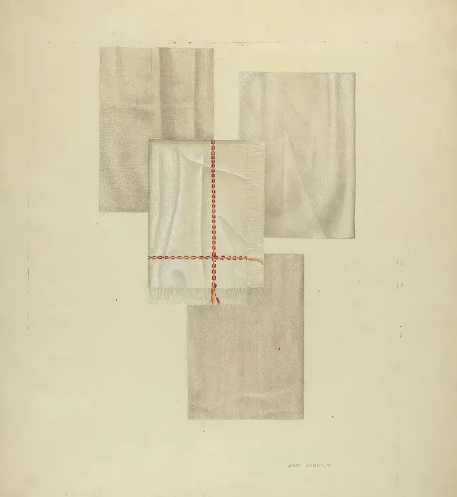 Framed Print : Zoar Linens, 1938. Creator: Jerry Guinta Framed Print : Zoar Linens, 1938. Creator: Jerry Guinta