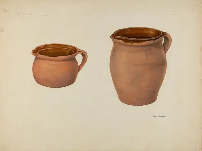 Framed Print : Zoar Milk Pitcher, c. 1939. Creator: Ralph Russell Framed Print : Zoar Milk Pitcher, c. 1939. Creator: Ralph Russell