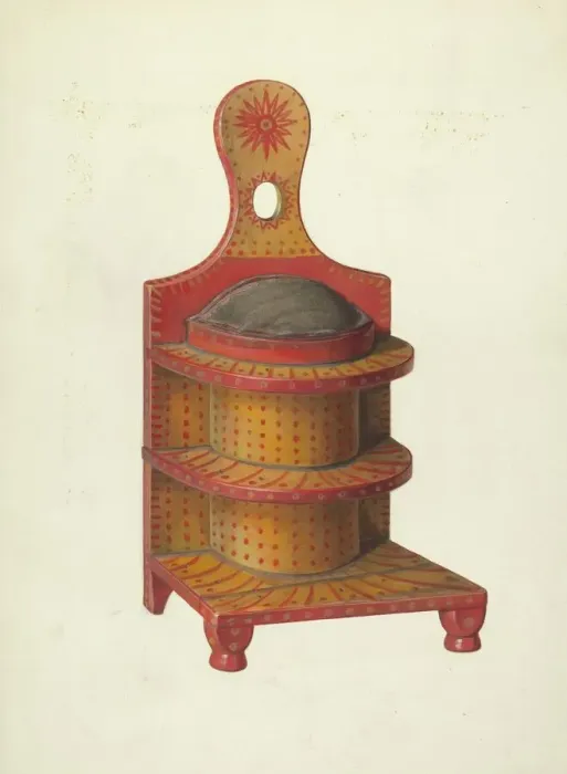 Framed Print : Zoar Thread Holder, c. 1938. Creator: Percival Jenner Framed Print : Zoar Thread Holder, c. 1938. Creator: Percival Jenner