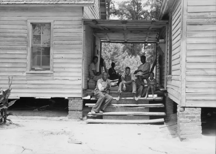 Framed Print : Zollie Lyons, Negro sharecropper, home from the field... Upchurch, North Carolina, 1939. Creator: Dorothea Lange Framed Print : Zollie Lyons, Negro sharecropper, home from the field... Upchurch, North Carolina, 1939. Creator: Dorothea Lange