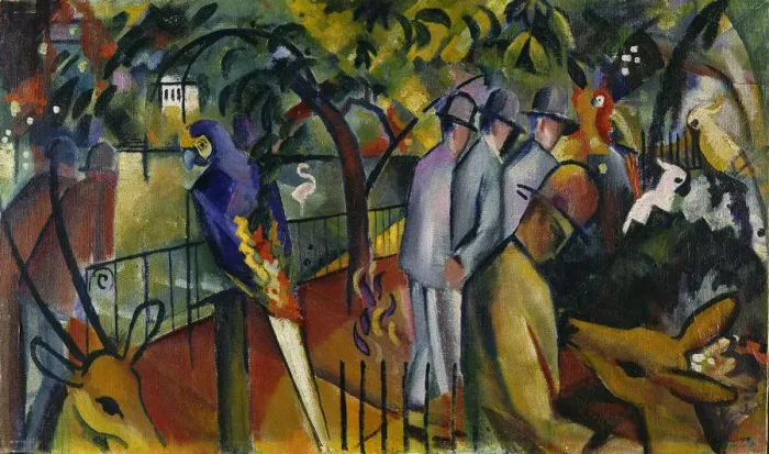 Framed Print : Zoological garden I, 1912. Artist: Macke, August (1887-1914) Framed Print : Zoological garden I, 1912. Artist: Macke, August (1887-1914)