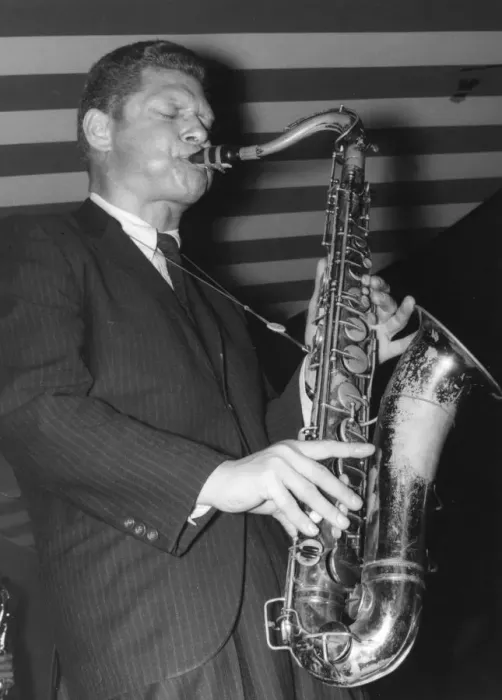 Framed Print : Zoot Sims, Marquee Club, London, 1961. Creator: Brian Foskett Framed Print : Zoot Sims, Marquee Club, London, 1961. Creator: Brian Foskett
