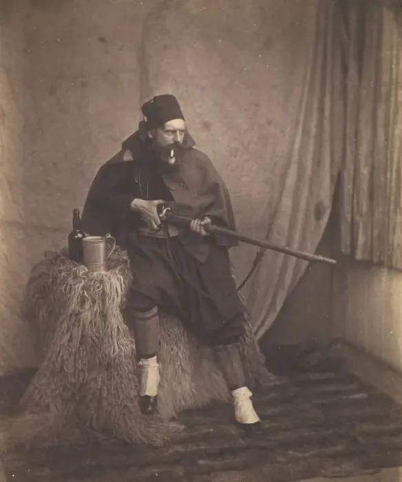 Framed Print : Zouave, 2nd Division, 1855. Creator: Roger Fenton Framed Print : Zouave, 2nd Division, 1855. Creator: Roger Fenton