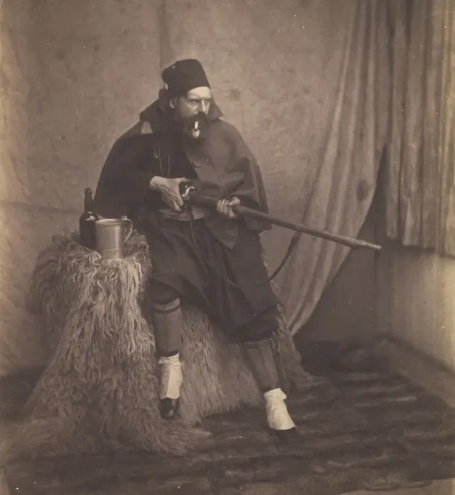 Framed Print : Zouave, 2nd Division, 1855. Creator: Roger Fenton Framed Print : Zouave, 2nd Division, 1855. Creator: Roger Fenton