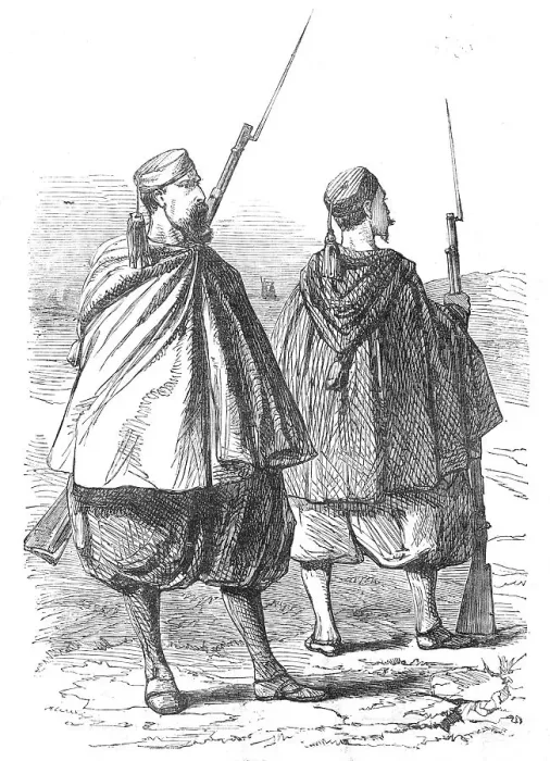 Framed Print : Zouaves, 1854. Creator: Unknown