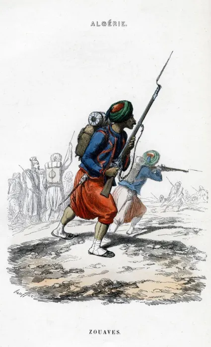 Framed Print : Zouaves; French Army in Algeria Framed Print : Zouaves; French Army in Algeria