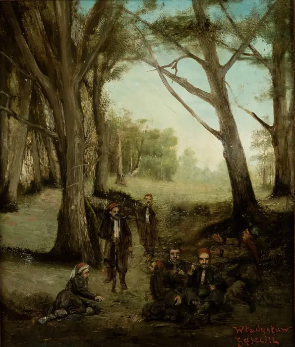Framed Print : Zouaves Resting, c1863. Creator: Wladyslaw Gasecki Framed Print : Zouaves Resting, c1863. Creator: Wladyslaw Gasecki