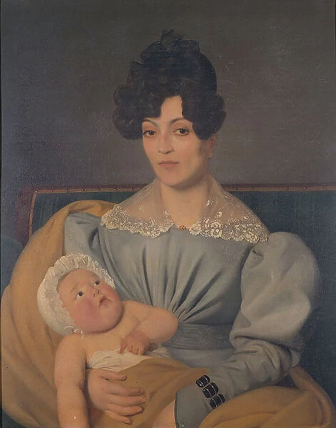 Zulma Carraud and her son Ivan, 1827. Creator: Edouard Vienot