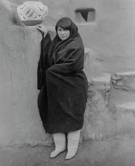 Framed Print : A Zuni belle, c1903. Creator: Edward Sheriff Curtis Framed Print : A Zuni belle, c1903. Creator: Edward Sheriff Curtis