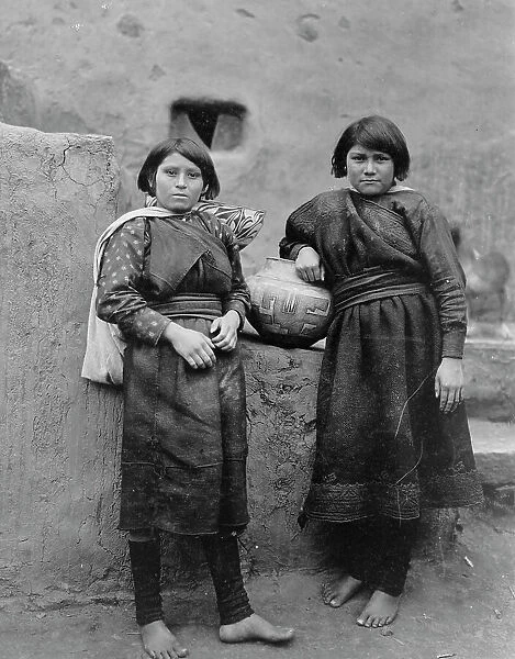 Zuni girls, c1903. Creator: Edward Sheriff Curtis