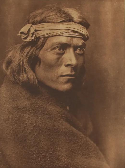 Framed Print : A Zuni Governor, 1925. Creator: Edward Sheriff Curtis Framed Print : A Zuni Governor, 1925. Creator: Edward Sheriff Curtis