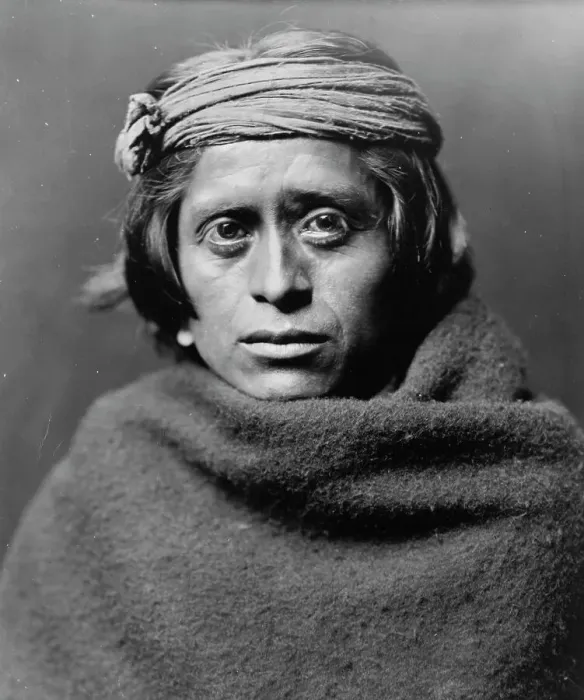 Framed Print : A Zuni man, c1903. Creator: Edward Sheriff Curtis Framed Print : A Zuni man, c1903. Creator: Edward Sheriff Curtis