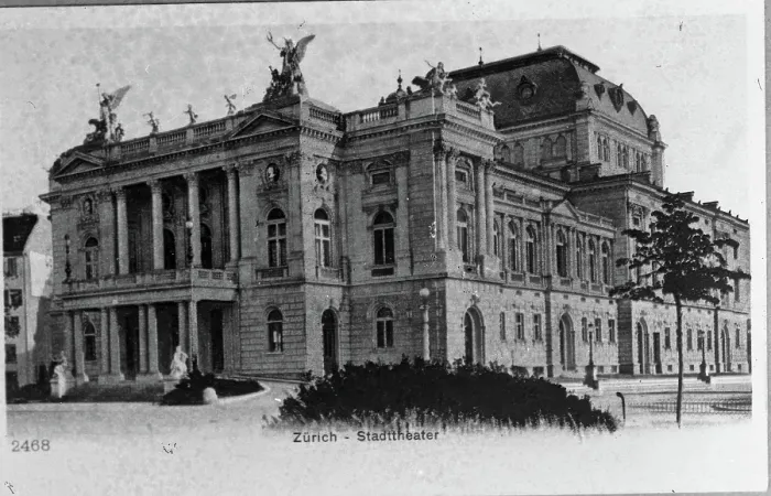 Framed Print : Zurich - Stadttheater (Opera House), 1900. Creator: Unknown Framed Print : Zurich - Stadttheater (Opera House), 1900. Creator: Unknown