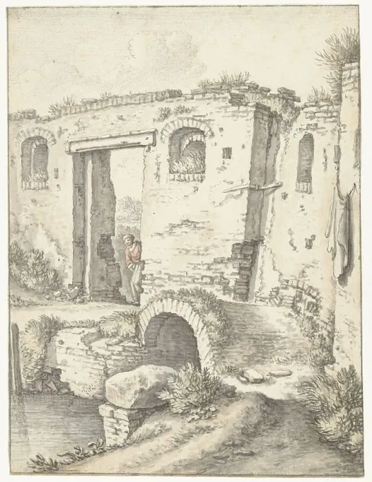 Framed Print : Zwartewaterpoortje in Utrecht, 1674. Creator: Herman Saftleven the Younger Framed Print : Zwartewaterpoortje in Utrecht, 1674. Creator: Herman Saftleven the Younger