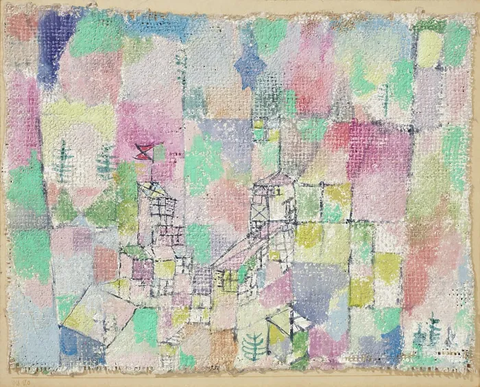Framed Print : Zwei Lustschlosschen (Two pleasure palaces), 1918. Creator: Klee, Paul (1879-1940) Framed Print : Zwei Lustschlosschen (Two pleasure palaces), 1918. Creator: Klee, Paul (1879-1940)