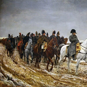 1814. Campagne de France (French Campaign), 1864. Artist: Meissonier, Ernest Jean Louis (1815-1891)