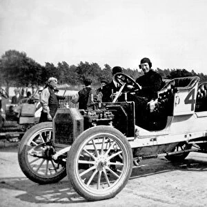 1908 Buick at Brooklands. Creator: Unknown