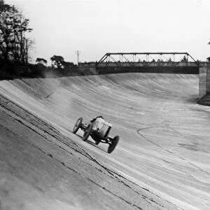 1913 Percy Lambert in Talbot Special 25hp at Brooklands, breaks 103 miles in 1 hour record