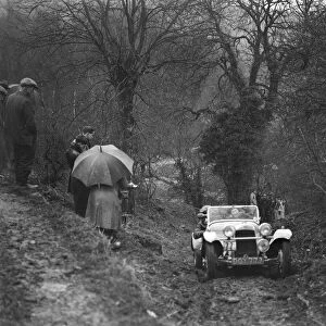 1938 HRG Standard Meadows-engined 2-seater of MH Lawson taking part in the Petersfield Trial, 1938