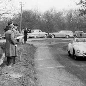 1950 Aston Martin DB1 on 1955 Little Rally. Creator: Unknown