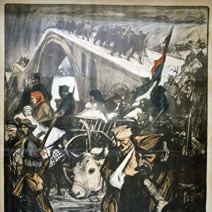 25 June 1916 - Serbia Day, French World War I poster, 1916. Artist: Charles Fouqueray