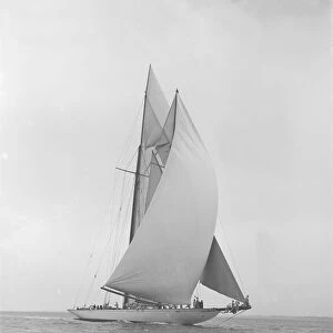 The 380 ton A Class schooner Margherita running under spinnaker, 1913. Creator