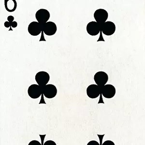 6 of Clubs from a deck of Goodall & Son Ltd. playing cards, c1940