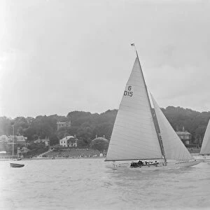 The 6 Metre Class yachts Oui-Oui (D15) and Gairney racing, 1922. Creator