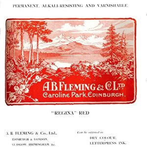 A. B. Fleming & Co. Ltd. Advert - Regina Red, 1919. Artist: AB Fleming & Co