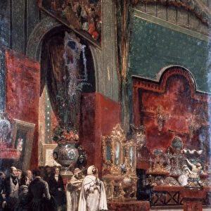 Abd al-Kadir Visits the Exposition Universelle de Paris, 1855. Artist: Prosper Lafaye