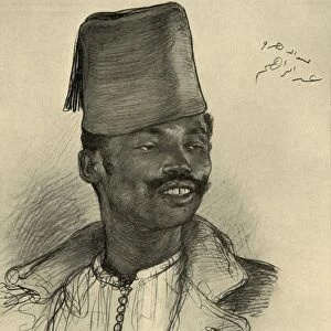 Abdul, waiter at the Aswan Hotel, Egypt, 1898. Creator: Christian Wilhelm Allers