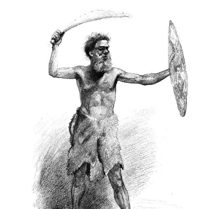 An Aboriginal Warrior, 1886