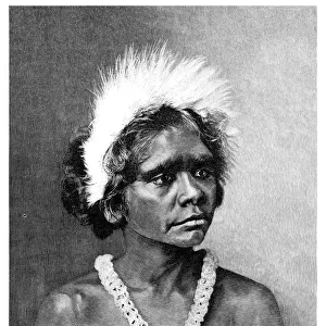An Aboriginal Woman, 1886. Artist: WA Hirschmann