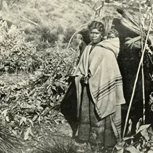 Aboriginal woman with child, 1901. Creator: Unknown