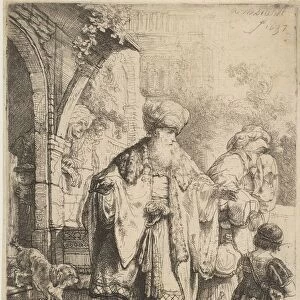 Abraham Casting Out Hagar and Ishmael, 1637. Creator: Rembrandt Harmensz van Rijn
