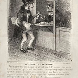 Actualites: Un Philantrope a la mode, 1841. Creator: Clemente Pruche (French