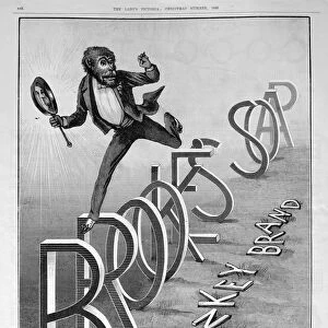 Advert for Brookes Monkey Brand soap, 1889