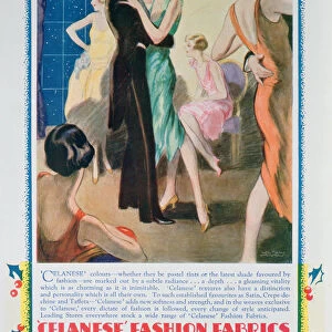 Advert for Celanese Fashion Fabrics, 1928