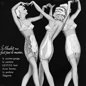 An advertisement for Kestos lingerie, 1938