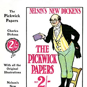 Advertisment for The Pickwick Papers by Charles Dickens, sold by the Nelson Library, 1912